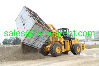 China Steel Wagon Unloading System Rotary Wagon Tippler Bulk Materials Handling Railroad Car Dumper for 20ft container supplier