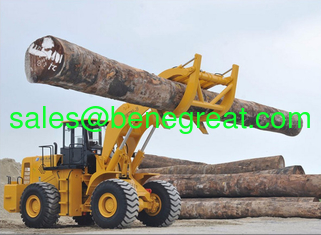 China 10 ton 12ton load capacity log loader 12ton wheel loader with log grapple supplier