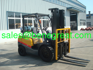 China 3 ton LPG forklift 3 ton duel fuel forklift with nissan K25 engine with hydraulic transmission supplier