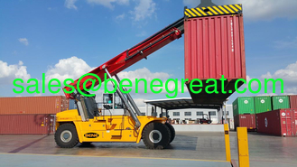 China 45 ton reach stacker 45 ton container reach stacker manufacturer with cummins engine supplier