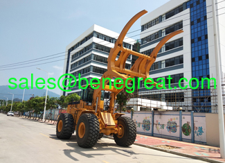 China 10t/12T/15t load capacity log loader 12ton wheel loader with clamp for sale supplier