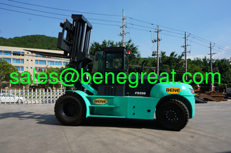 China 20 ton diesel forklift manufacturer heavy duty forklift factory 20 ton forklift with closed cabin supplier