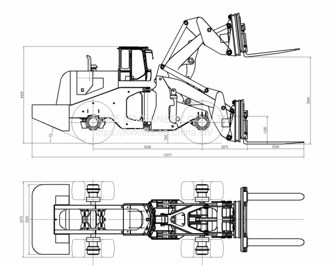 Chinese 40 ton forklift BENE 40 ton container tippler for 20ft container unloading material wagon tippler