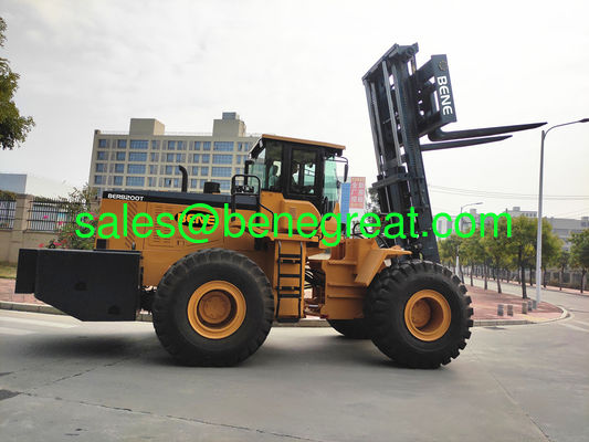 China BENE 20ton articulated forklift rough terrain 20T 4X4 rough terrain lift truck with Cumins diesel engine supplier