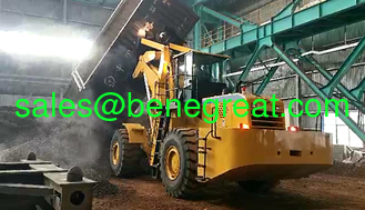 China Railroad Car Dumper for 20ft container Chinese BENE 40ton to 42ton fork loader for 24ft container unloading supplier