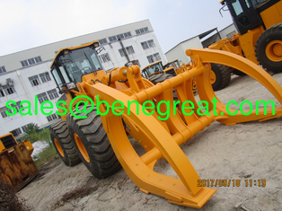 China BENE brand 6ton wheel loader with log clamp 10ton load capacity Cummins engine supplier