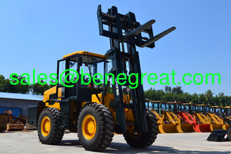 China 10ton/12ton all terrain forklift 10ton/12ton rough terrain forklift truck with Cummins engine supplier