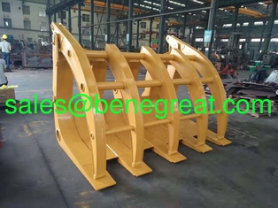 China BENE log grapple front loader log clamp for 5ton wheel loader attachment supplier