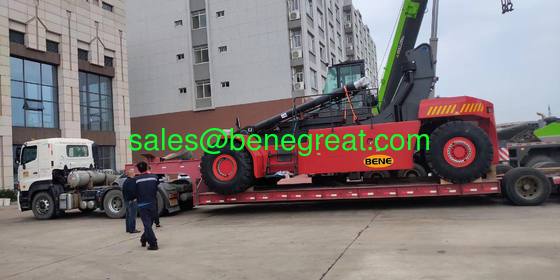 Chinese container reach stacker manufacturer vs Sany 45ton container lift truck Hyster 45 ton container stacker price supplier