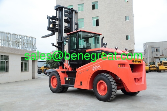 CHinese 16 ton heavy diesel forklift with coin ram 16 ton container lift truck  with YUCHAI enginelow price supplier