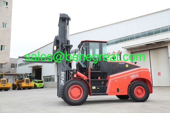 BENE 15 ton 16 ton FD160 diesel forklift with YUCHAI CUMINS engine for container lifting supplier