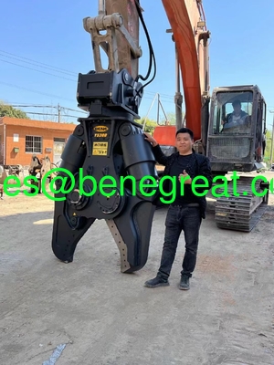 6-50T excavator attachment construction machinery parts rotary hydraulic scrap shear metal shear Demolition shear steel supplier