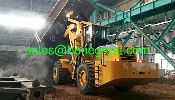 Railroad Car Dumper for 20ft container Chinese BENE 40ton to 42ton fork loader for 24ft container unloading supplier