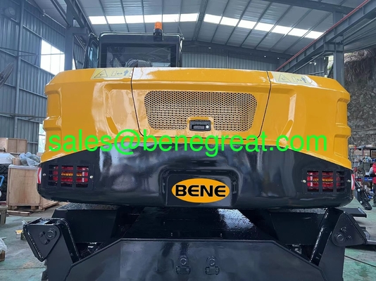 BENE 12ton  wheel excavator with hydraulic pump 12 ton wheel excavator with YUCHAI engine supplier