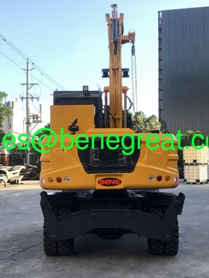 BENE 12ton  wheel excavator with hydraulic pump 12 ton wheel excavator with YUCHAI engine supplier