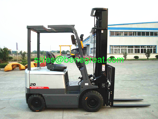 2.0 ton battery forklift 2.0t lift truck 2.0ton eclectic forklift truck with AC battery for sale supplier