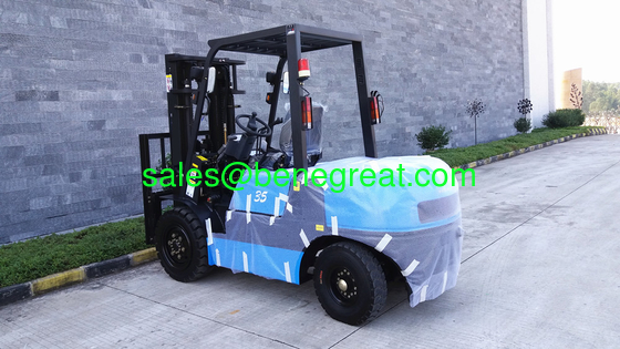 3.5 ton diesel forklift with isuzu engine 3.5t forklift truck with triplex mast supplier