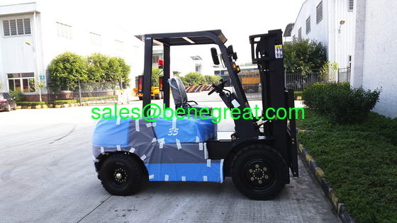 3.5 ton diesel forklift with isuzu engine 3.5t forklift truck with triplex mast supplier