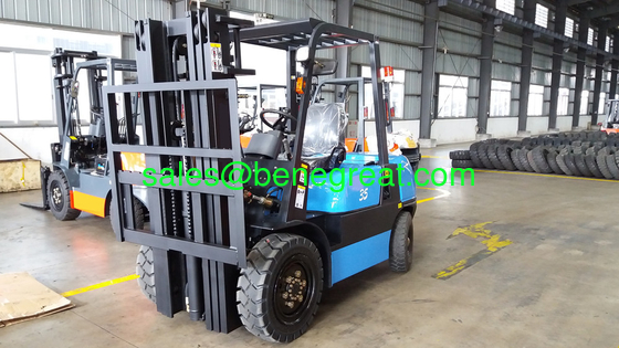3.5ton diesel forklift with isuzu engine 3.5t forklift truck with hydraulic transmission supplier