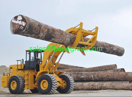 10 ton 12ton load capacity log loader 12ton wheel loader with log grapple supplier