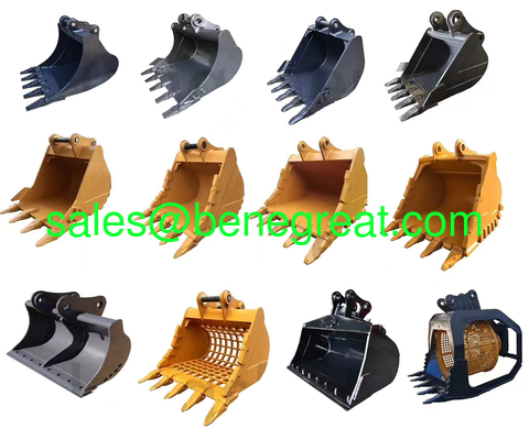 Fixed 600 Kg Capacity Excavator Bucket With Heat treated 42CrMo Pins supplier