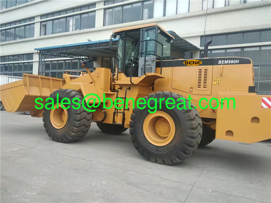 Chinese 8tons wheel Loader CAT980K with 7.0 m3 bucket VS V0LV0 L260H front-end wheel loader supplier