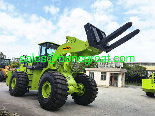 Chinese 42tons forklift loader BEM998-42T with Cumins engine VS Cat980H for stone blocks loading supplier