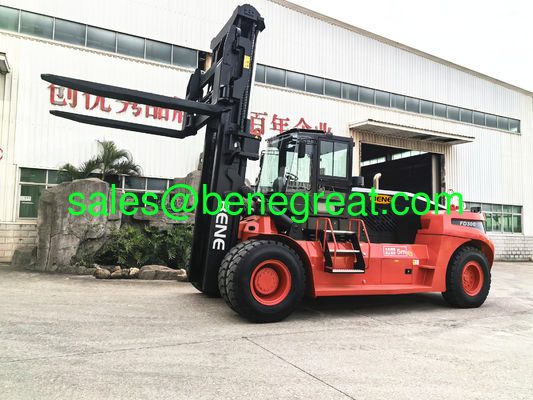 30Ton big forklift with 2 Stage 4m Duplex Mast Diesel Forklift supplier