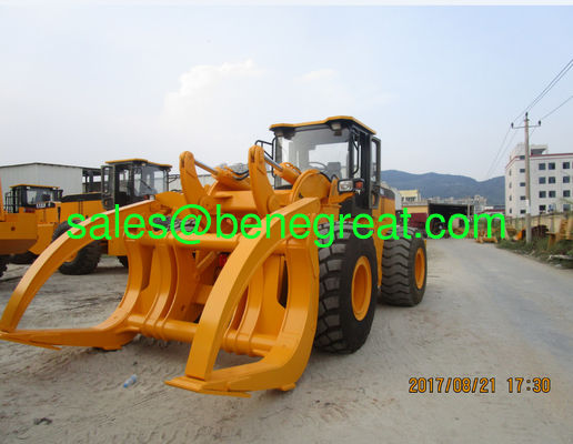 10ton load capacity log loader 12ton wheel loader with clamp for sale supplier