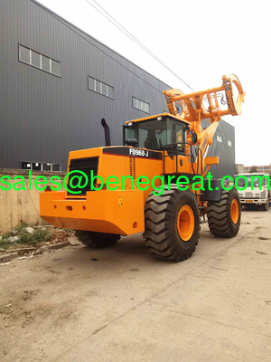 BENE hot sale atv log grap loader with Cummins engine 8ton/10ton/12ton15ton wheel loader with grapples attachments supplier