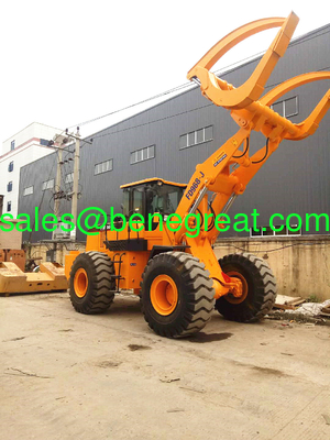 BENE hot sale atv log grap loader with Cummins engine 8ton/10ton/12ton15ton wheel loader with grapples attachments supplier