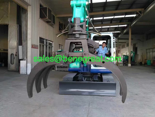 excavator spare parts hydraulic rock grab excavator hydraulic rotating log grapple timber grab for forestry work supplier