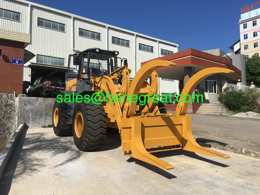 LONKING LG850N wheel Loader 5 ton front end loader with log grab supplier