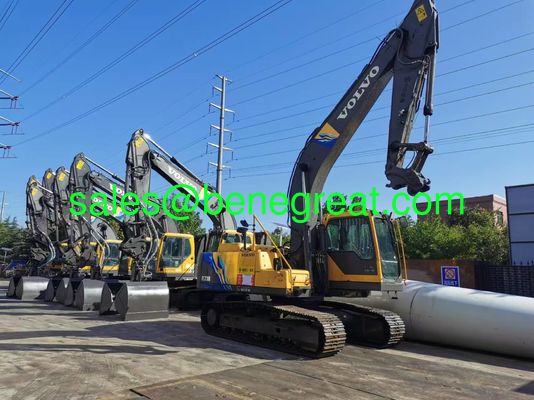 Used EC210 Excavator 263KW 21.5 Tons 9.7 Meters Digging Reach supplier