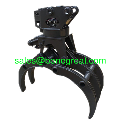 OEM excavator hydraulic rock grab excavator hydraulic rotating log grapple timber grab for forestry work supplier