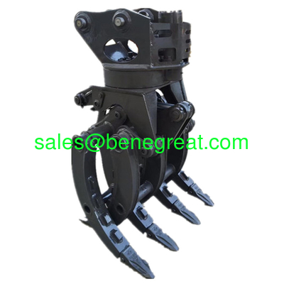 OEM excavator hydraulic rock grab excavator hydraulic rotating log grapple timber grab for forestry work supplier