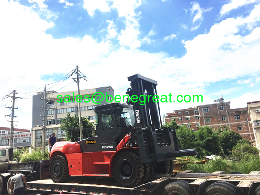 chinese 25.0 tonne to 28 tonne heavy diesel forklift with cummins engine 25ton container forklift for sale supplier