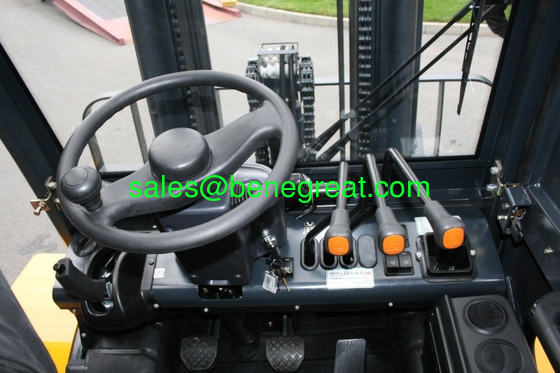 BENE cross-country forklift 3.5 ton rough terrain forklift truck with 3500mm duplex mast supplier