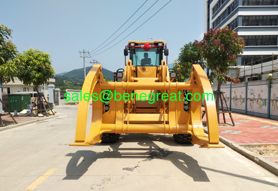 BENE 15ton log wheel loader with 15000kg load capacity wheel loader with grapples attachments supplier