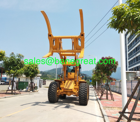 BENE 15ton log wheel loader with 15000kg load capacity wheel loader with grapples attachments supplier