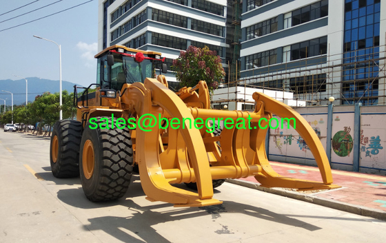 10t/12T/15t load capacity log loader 12ton wheel loader with clamp for sale supplier