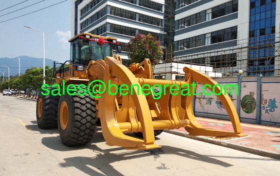 10ton load capacity log loader 12ton wheel loader with clamp for sale supplier