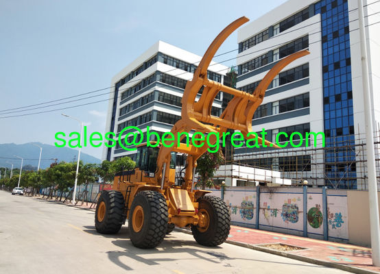 10ton load capacity log loader 12ton wheel loader with clamp for sale supplier