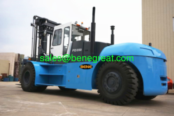 35 ton forklift truck FD350 with 35000kg load capacity 35ton forklift CPCD350 with ZFtransmission supplier