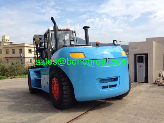 35 ton forklift truck FD350 with 35000kg load capacity 35ton forklift CPCD350 with ZFtransmission supplier