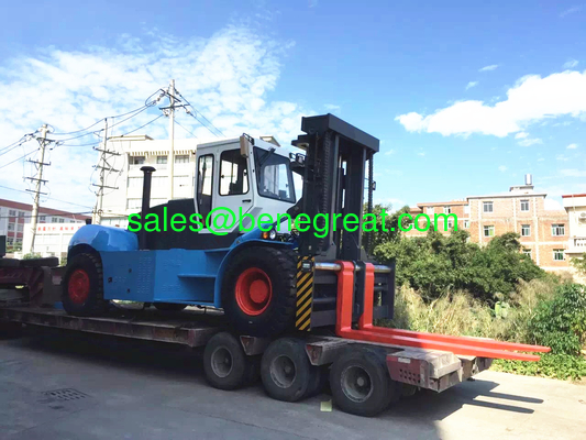 35 ton forklift truck FD350 with 35000kg load capacity 35ton forklift CPCD350 with ZFtransmission supplier
