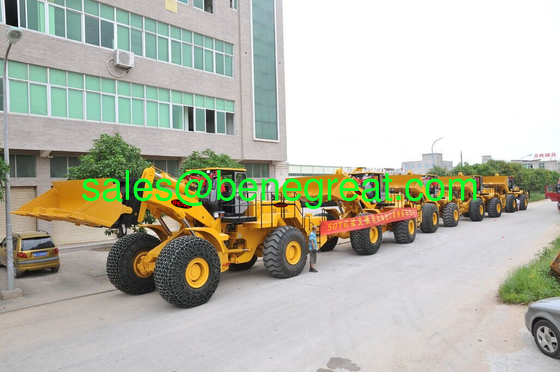 BENE 50Ton Forklift Loader for granite blocks Handling VS Caterpillar 988H heavy wheel loader supplier