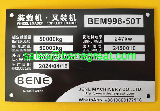 BENE 50 Lifting Capacity Front End Loader for 3200mm Lifting Height vs L350H wheel loader supplier