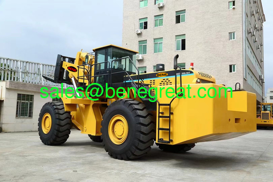 Chinese biggest Wheel Loader BEM998-50T with 50000kg Capacity and Powershift Transmission 50ton block loader for stone mine working supplier