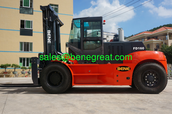 BENE 16 ton heavy duty forklift with cummins engine VS SANY 16ton diesel forklift supplier